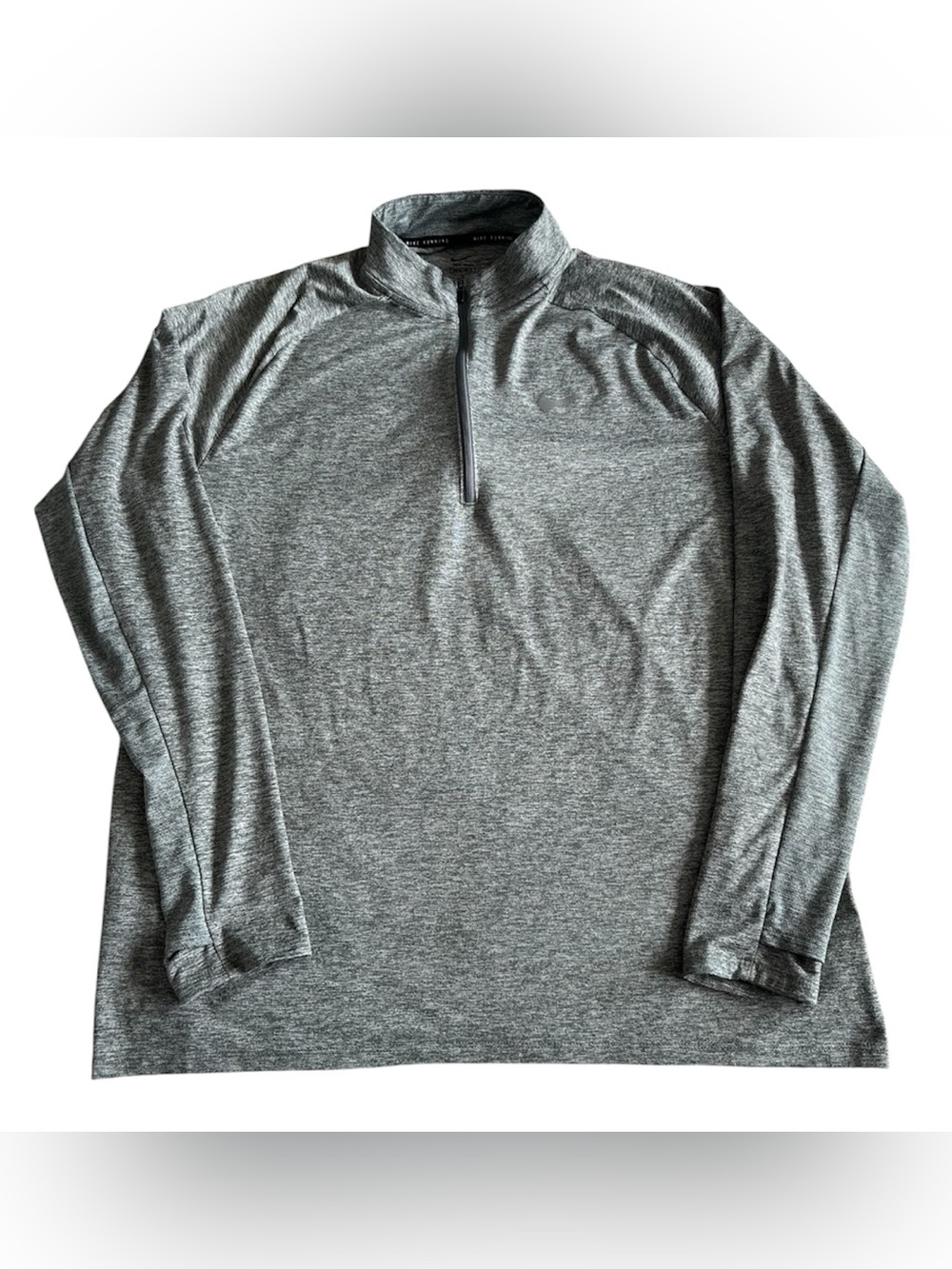 Nike Dri-Fit Stride 1/4 Zip Up‎ Running Top Sports Gym Large Grey